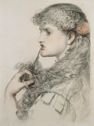 Proud Maisie, 1893, (ceruza és piros kréta papíron)